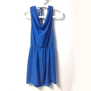 Crow neck casual dress